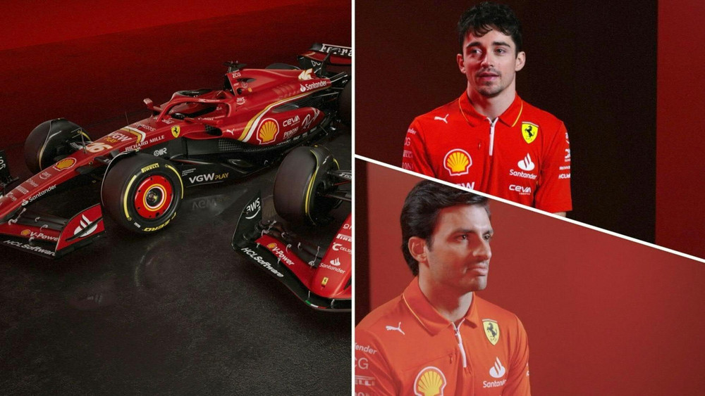 Rot klassisch legendär Ferrari präsentiert neuen Formel 1 Boliden